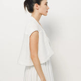 Louiza Babouryan Cotton Knit Cover Up XS / White
