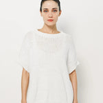 Louiza Babouryan Cotton Knit Top XS / White