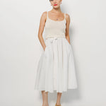 Louiza Barbouryan Cotton Skirt XS / White