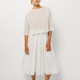 Louiza Babouryan Eyelit Skirt