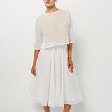Louiza Babouryan Eyelit Skirt