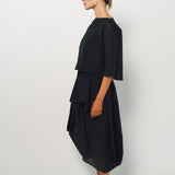 Louiza Babouryan Cotton Blend Skirt with Shorts