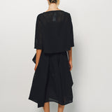 Louiza Babouryan Cotton Blend Skirt with Shorts
