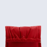 Louise Bag Small in leather in Red Rose