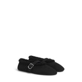 ALAIA La Ballerine Flat in Merino Shearling