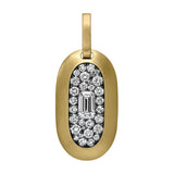 SHOLA BRANSON Diamond Cartouche Pendant - L