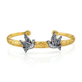 Arman Sarkisyan 18K Gold and Silver Lovebird Bracelet