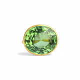 Marie-Hélène De Taillac 22K Yellow Gold Green Tourmaline Princess Ring