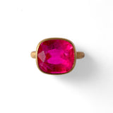 Marie-Hélène De Taillac 22K Yellow Gold Rubelite Princess Ring