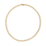 20K Yellow Gold 17" Diamond Multiwire Necklace