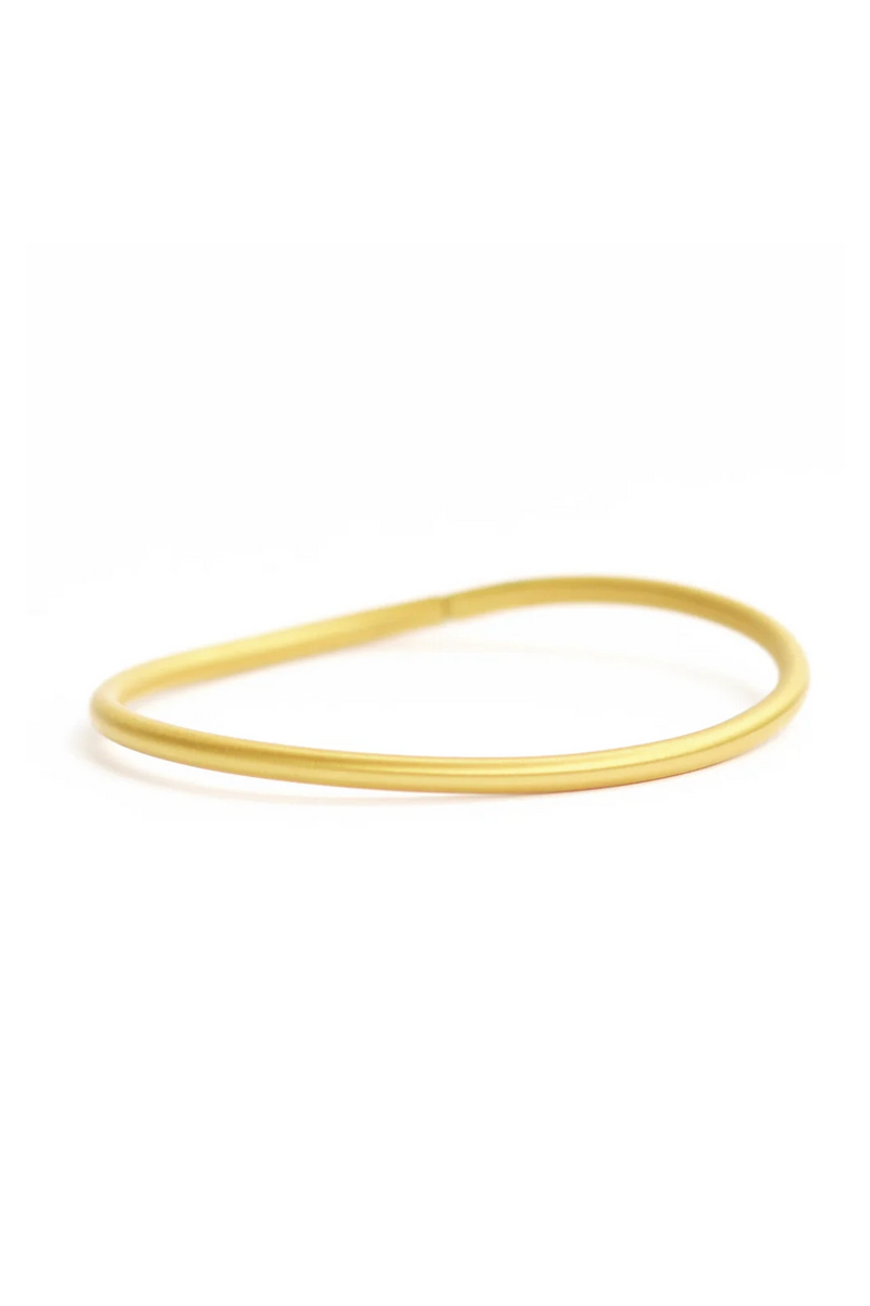 20K Yellow Gold 16.5cm Oval Bangle