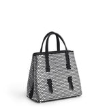 ALAIA MINA 20 BAG IN SUEDE WITH STUDS