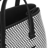 ALAIA MINA 20 BAG IN SUEDE WITH STUDS