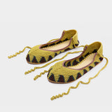 Crochet Ballerina Flat  - Mustard Yellow
