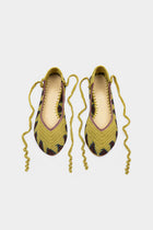 Crochet Ballerina Flat  - Mustard Yellow