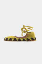 Crochet Ballerina Flat  - Mustard Yellow