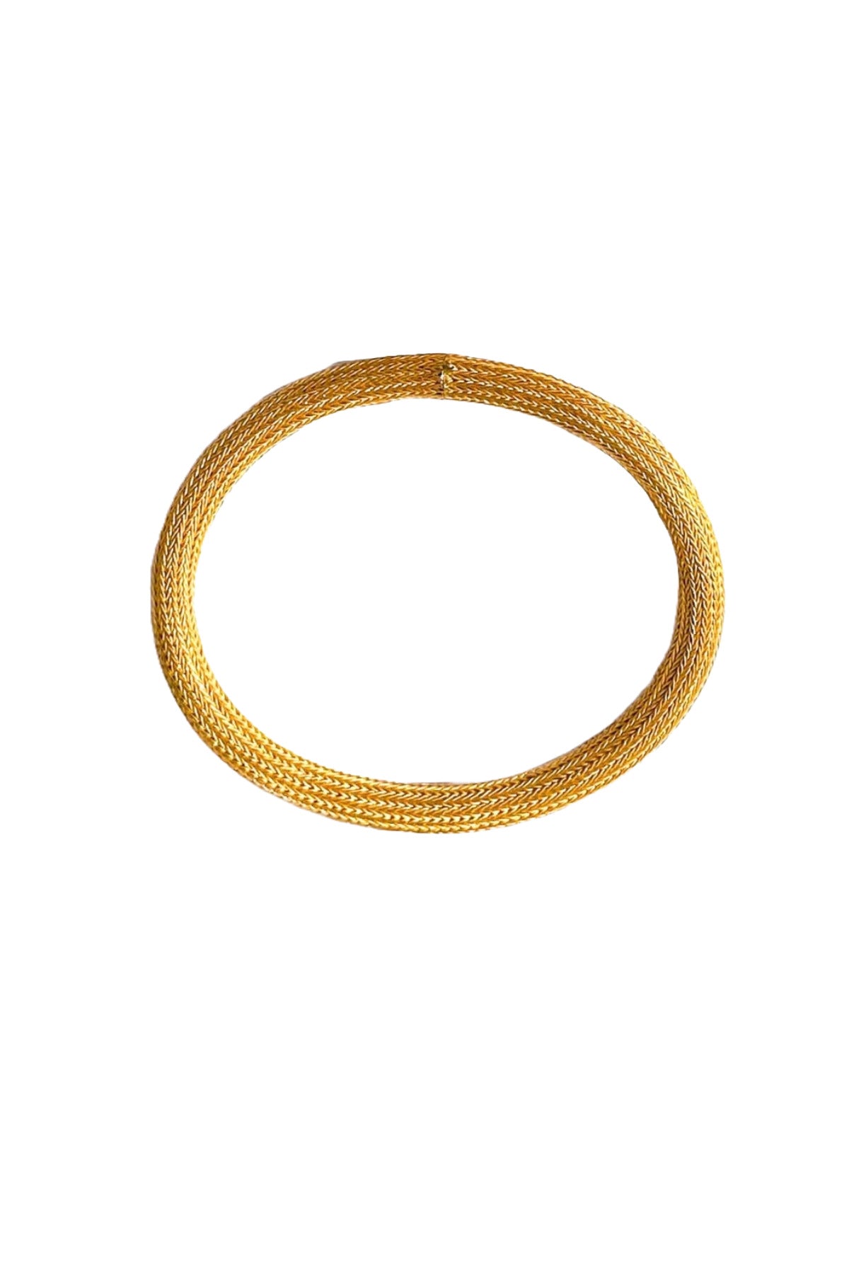 Marie-Helene de Taillac 20K YG 5mm Serafa Bracelet on white background