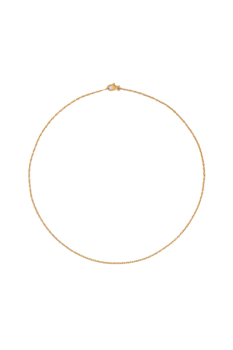 Marie-Helene de Taillac 22K YG 18" Handmade Chain with Fish Clasp on white background