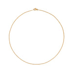 Marie-Helene de Taillac 22K YG 16" Handmade Chain with Fish Clasp on white background.
