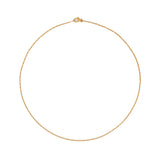 Marie-Helene de Taillac 22K YG 16" Handmade Chain with Fish Clasp on white background.