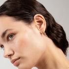 18K Rose Gold Mini Mermaid Tail Single Earring
