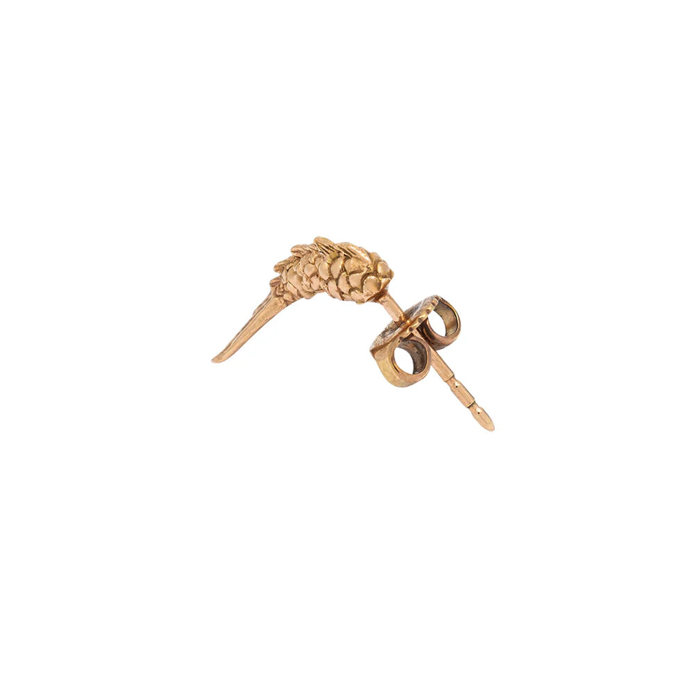 18K Rose Gold Mini Mermaid Tail Single Earring