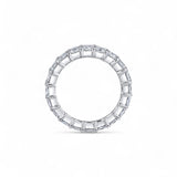 Coady Cuhla 18K White Gold Small "Monty" Emerald Cut Eternity Band