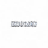 Coady Cuhla 18K White Gold Small "Monty" Emerald Cut Eternity Band