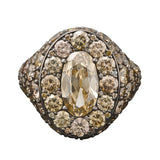 SHOLA BRANSON Brown Diamond Mosaic Ring