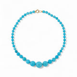 Irene Neuwirth Graduated Gumball Candy Necklace Kingman Turquoise