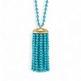 Irene Neuwirth Tassel Long Necklace Kingman Turquoise