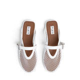 ALAIA Fishnet Flat Mules