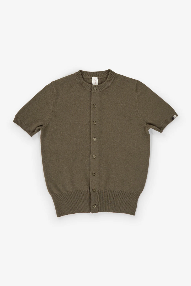 No 399 Flyer Cardigan in Army