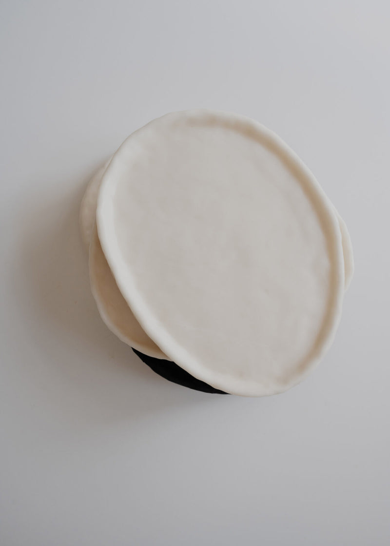 Oval Tray in Cream