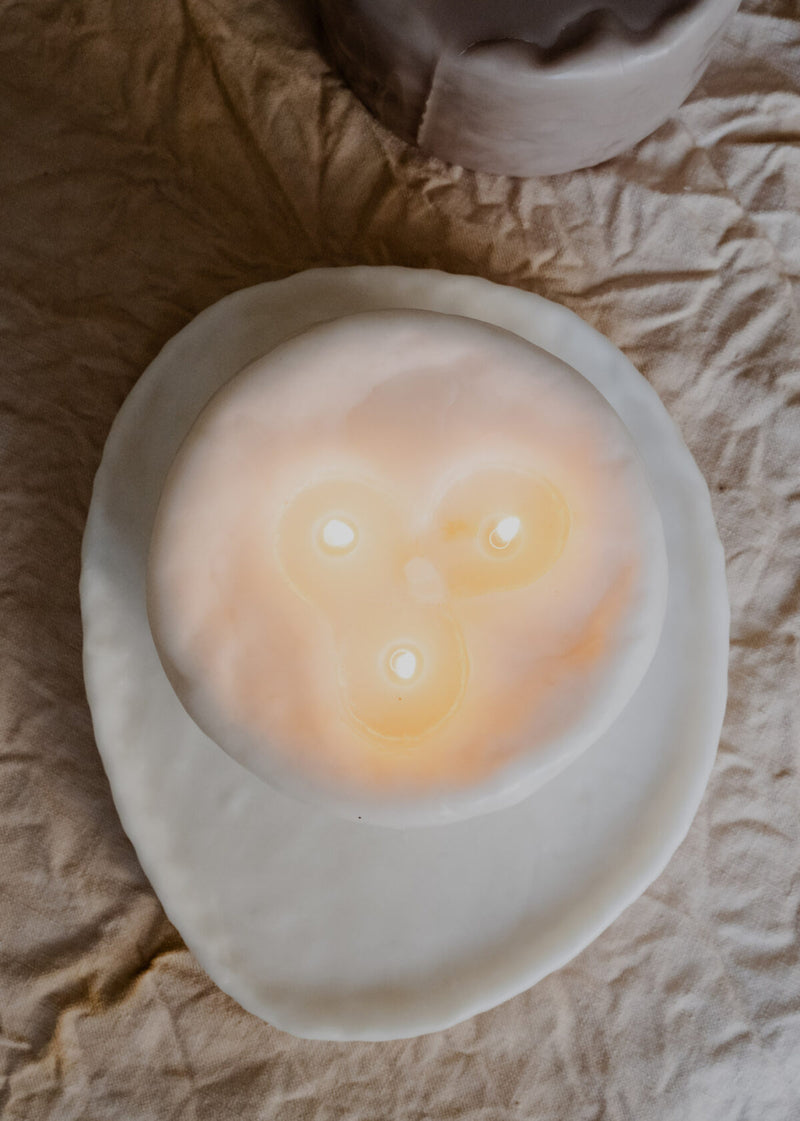 Oval Tray in Cream