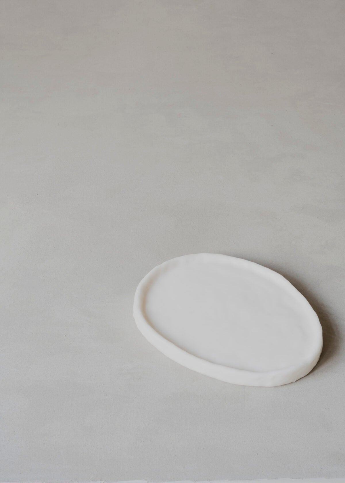 Oval Tray in Cream