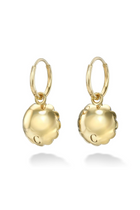 18K Yellow Gold Old Euro Daisy Earrings