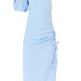 Rosie Assoulin 1-Shoulder Puff Sleeve Dress