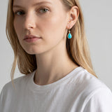 Ileana Makri Turquoise Pear Drop Earrings