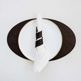 Peter Speliopoulo Projects Oval Cuoio Set of 4 Placemats