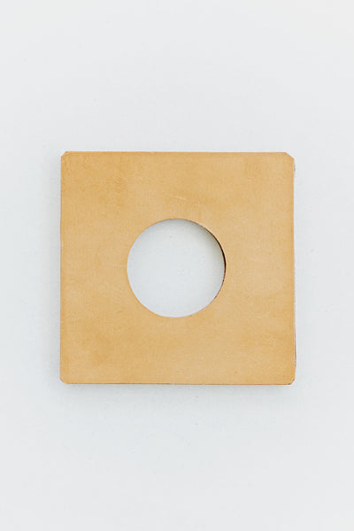 Square Cuoio Set of 4 Napkin Rings
