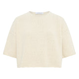 Pomona Cropped T-Shirt - Ivory