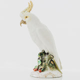 Painted Porcelain Cockatoo