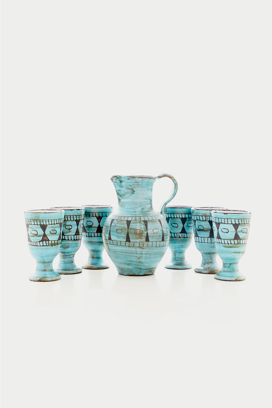 Blue Maunier Fruit Juice Service Set