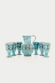 Blue Maunier Fruit Juice Service Set