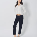Private 0204 Cotton, Silk, Cashmere Cardigan White / 1
