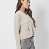 Private 0204 Cotton, Silk, Cashmere Cardigan Champ / 2