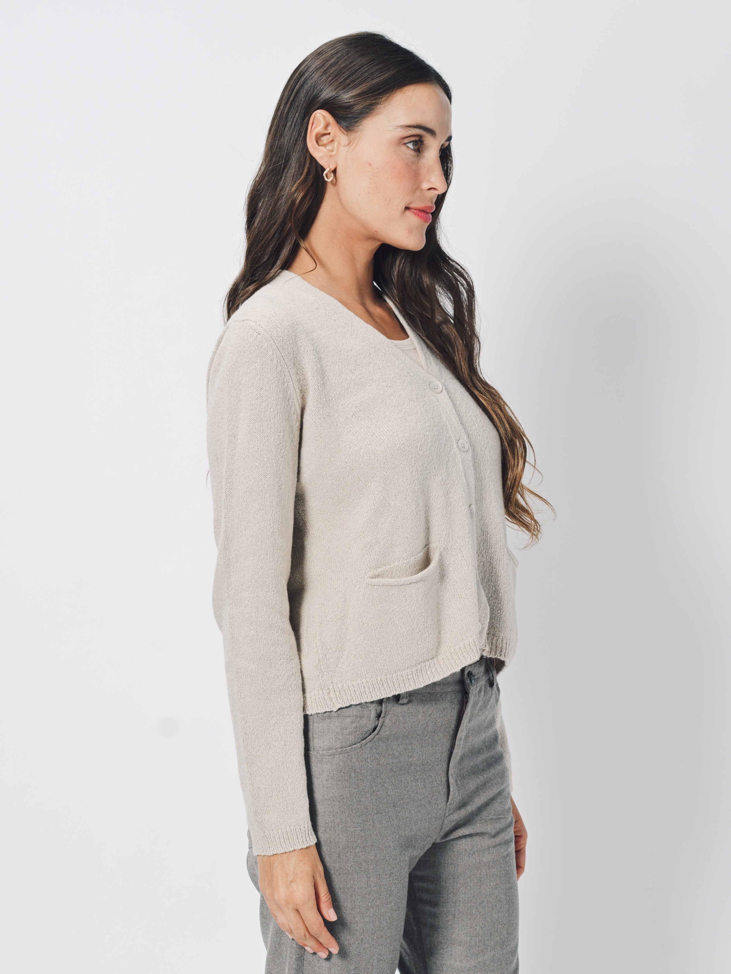 Private 0204 Cotton, Silk, Cashmere Cardigan Champ / 2