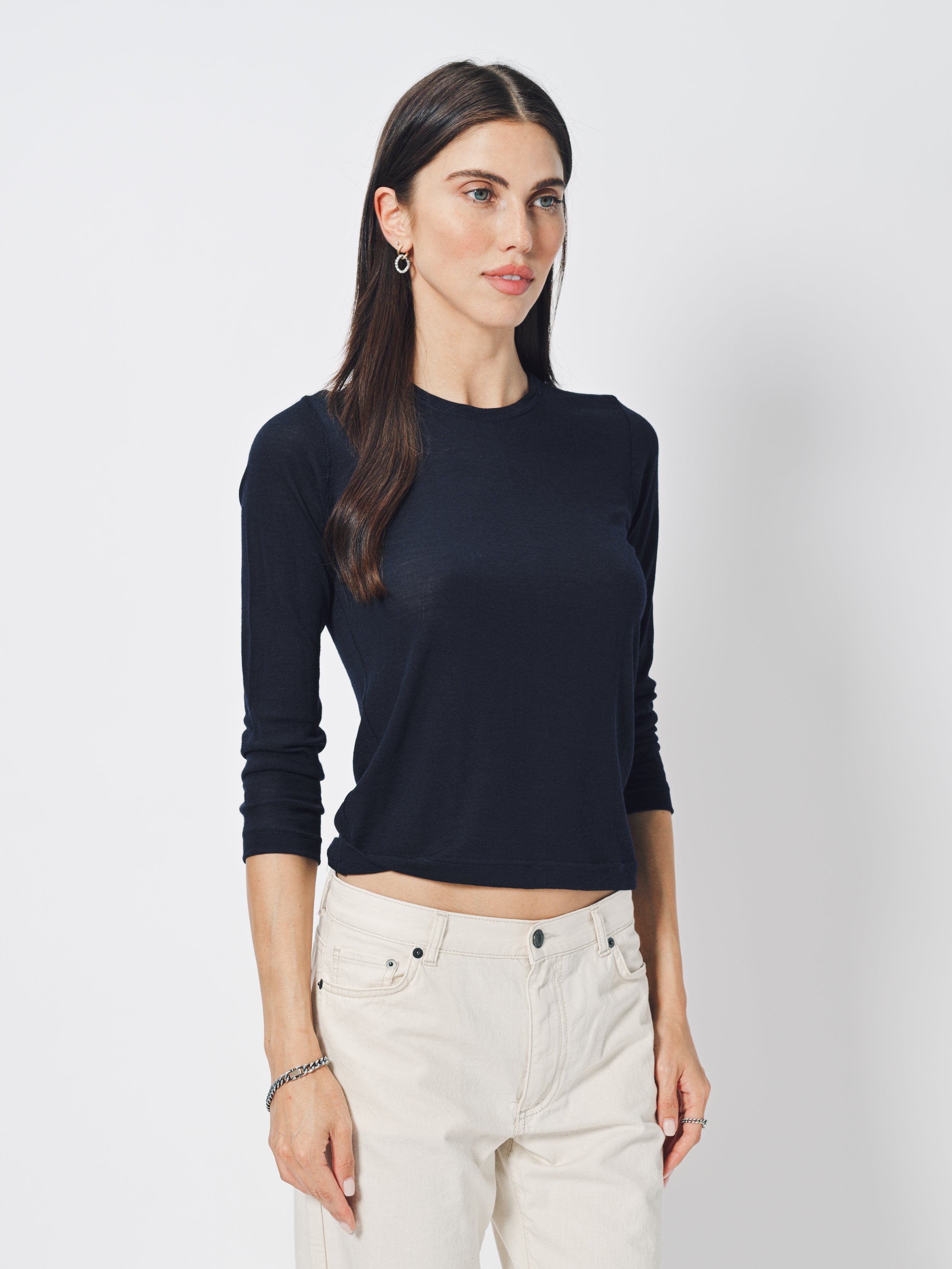 Private 0204 X-Fine Wool Shirt Ink / 1