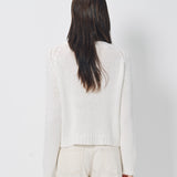 Private 0204 Cashmere Sweater with Pocket White / 1